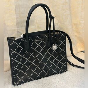 Black stud diamond Michael Kors handbag